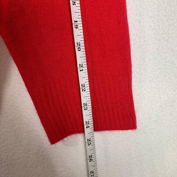 Avenue Holiday Red Cardigan Sweater Women’s Size 4X Plus Sequin Trim Open Front - Picture 15 of 15